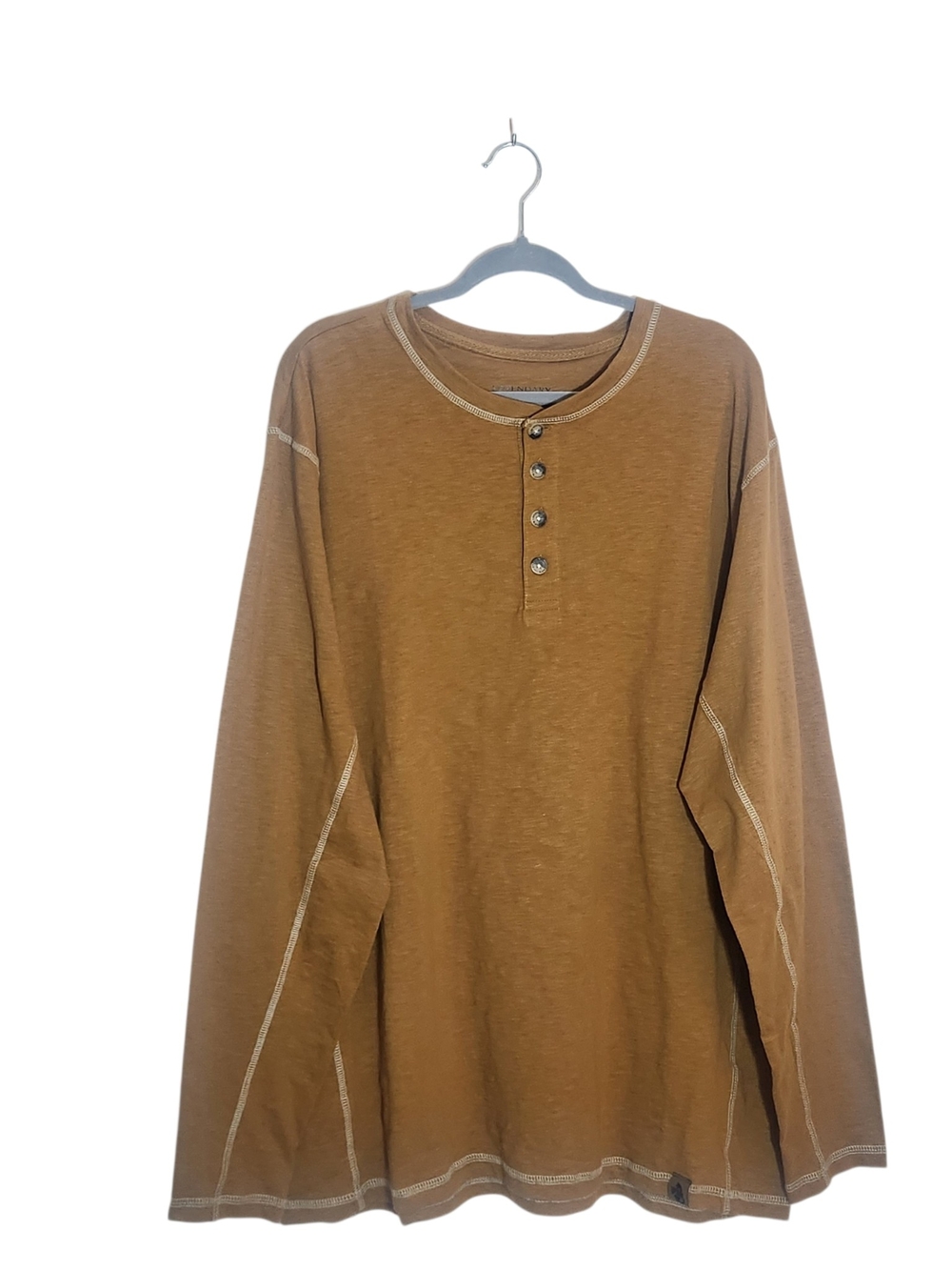 Legendary Whitetails Brown Henley Shirt Size XL Tall